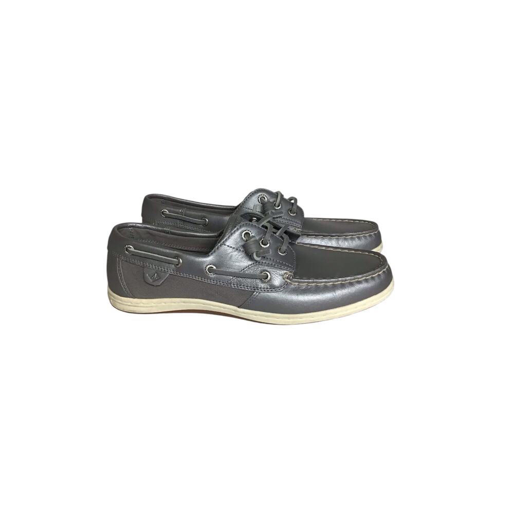 Sperry Women Topsiders Boat Shoes Sz. 9.5 Silver NWOT  Sperry Songfish Comfort